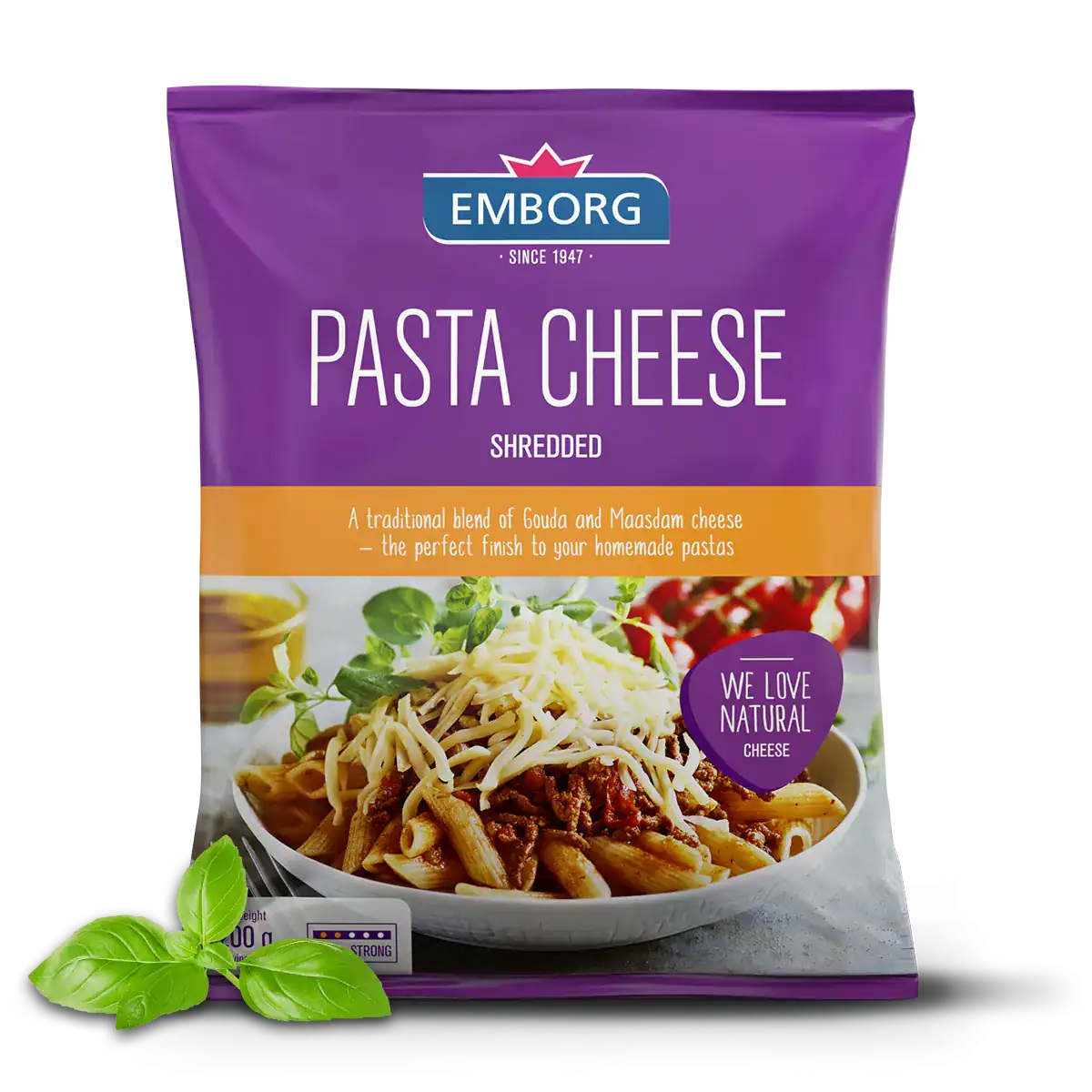 Natural Shredded Pasta Cheese - Emborg Malaysia