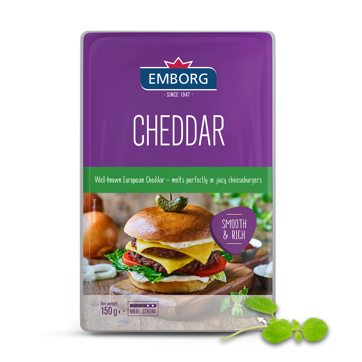 Cheddar Cheese Slices - Emborg 