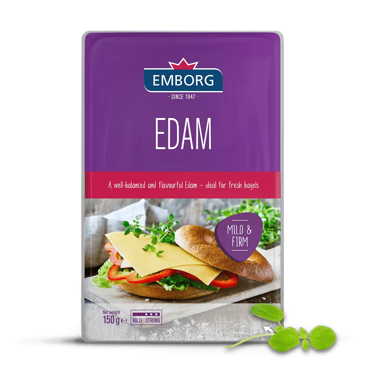 Natural Edam Slices - Emborg 