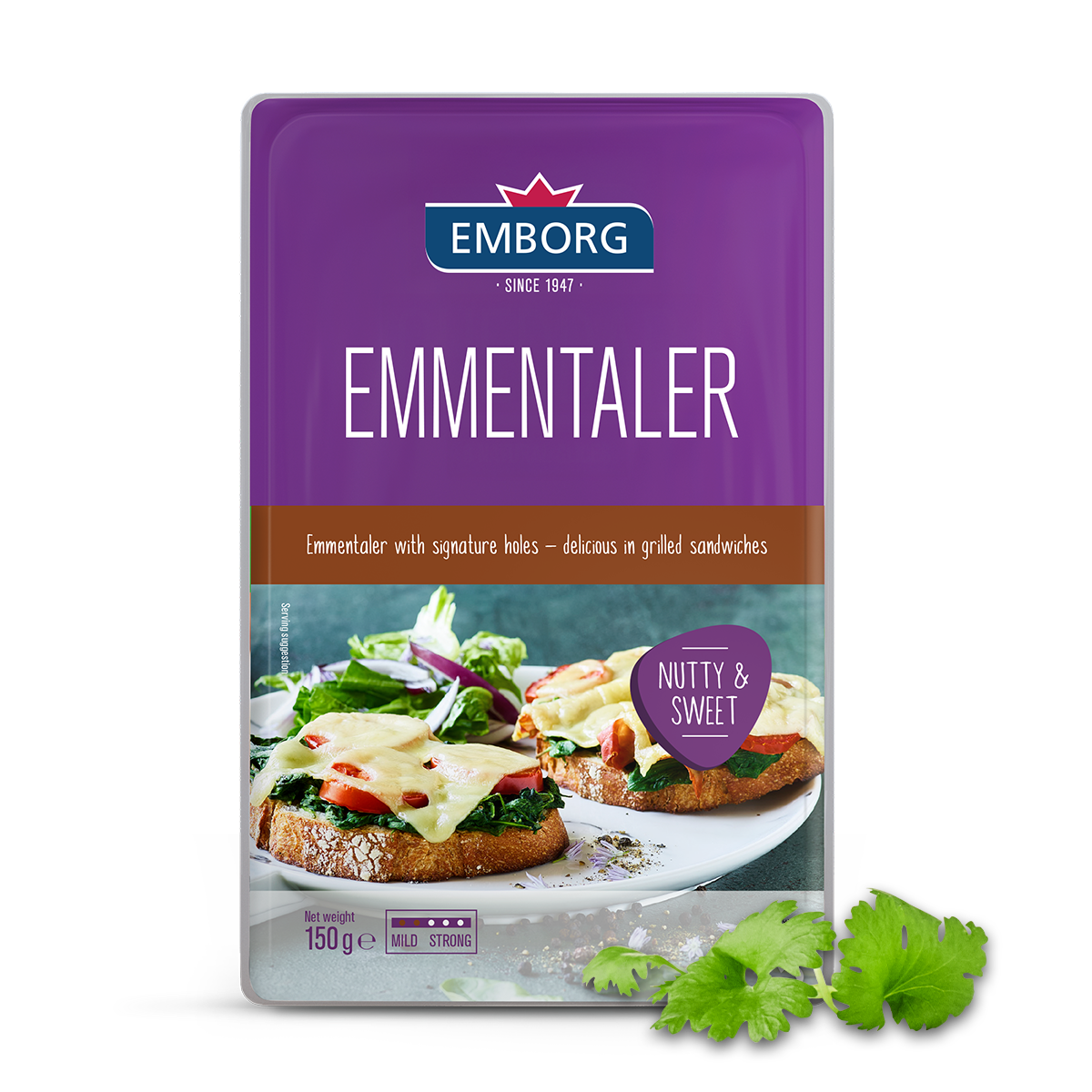 Natural Emmentaler Slices - Emborg New Zealand