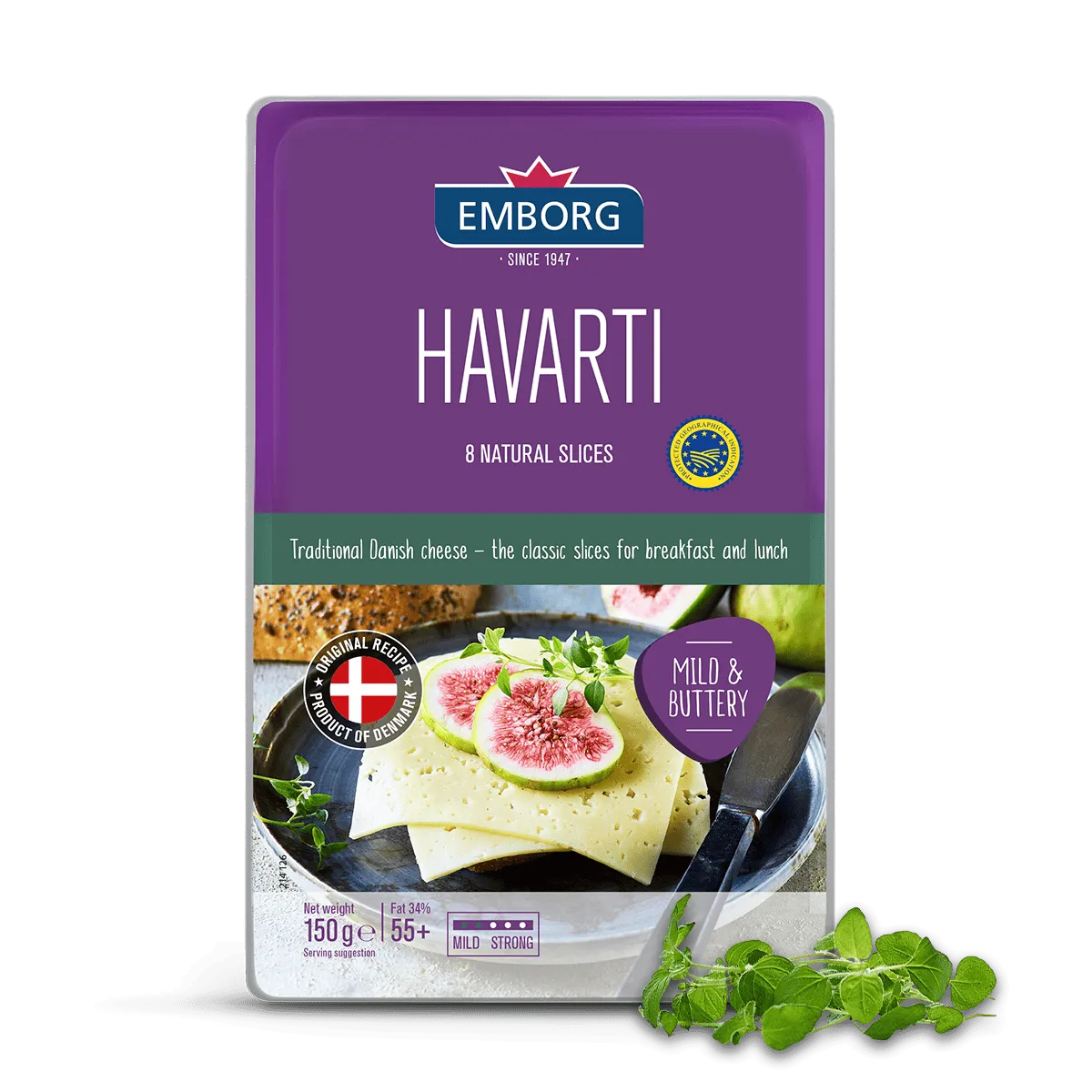 Natural Havarti Slices - Emborg Malaysia