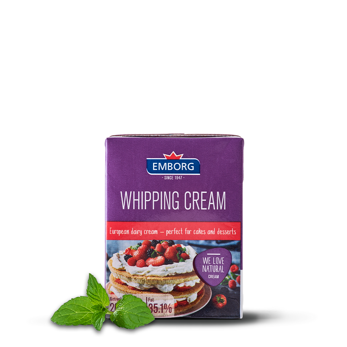 Natural Whipping Cream - Emborg