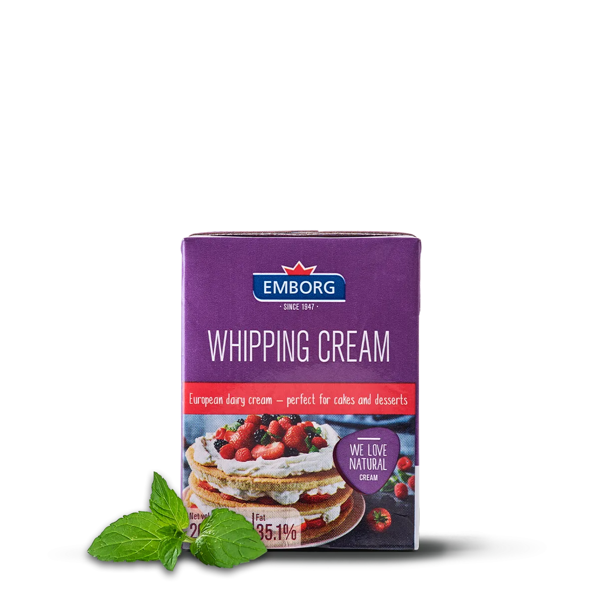 Natural Whipping Cream - Emborg 