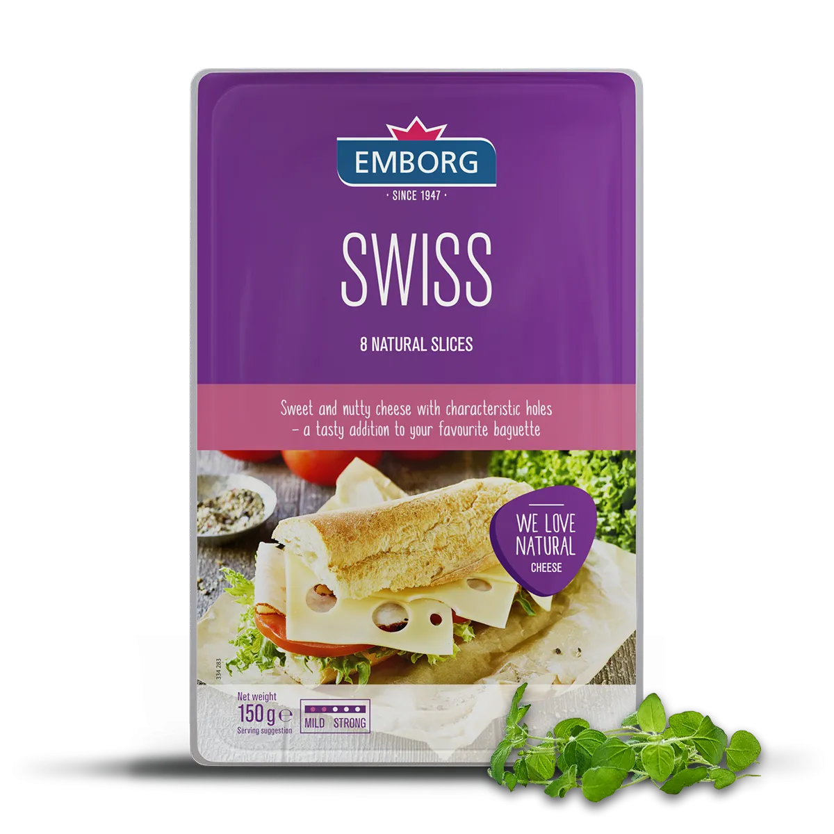 Swiss Cheese Slices - Emborg New Zealand