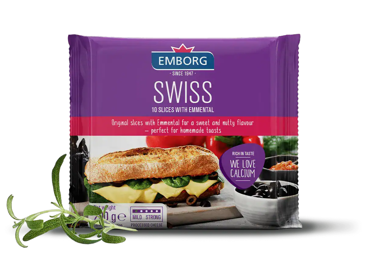 Swiss Edam Slices - Emborg 