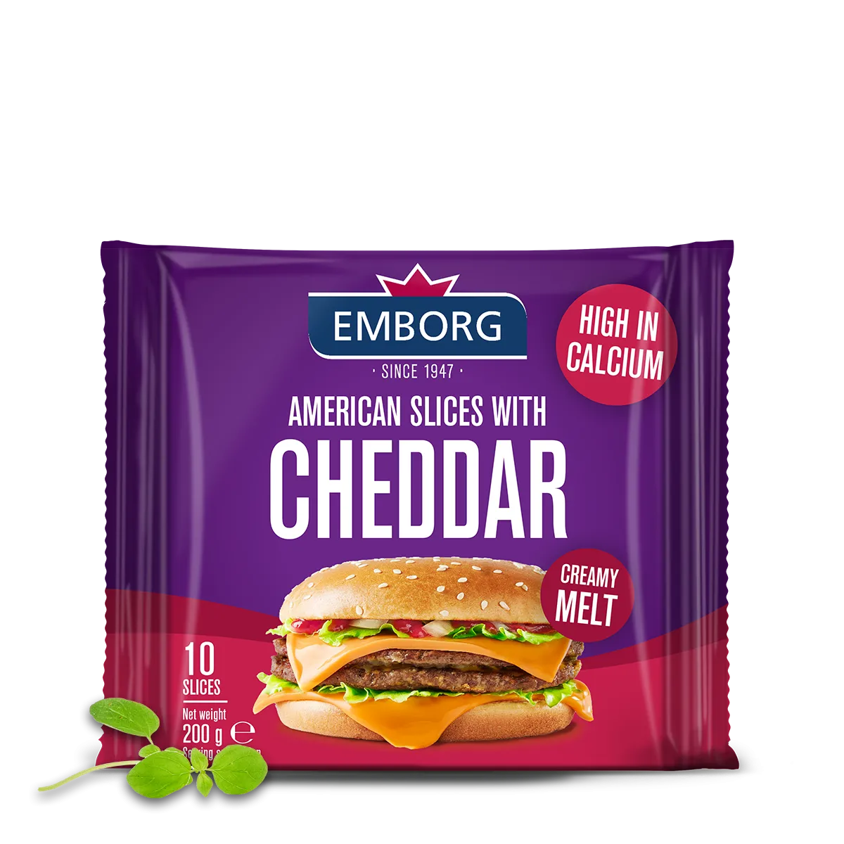 American Cheddar Slices - Emborg 
