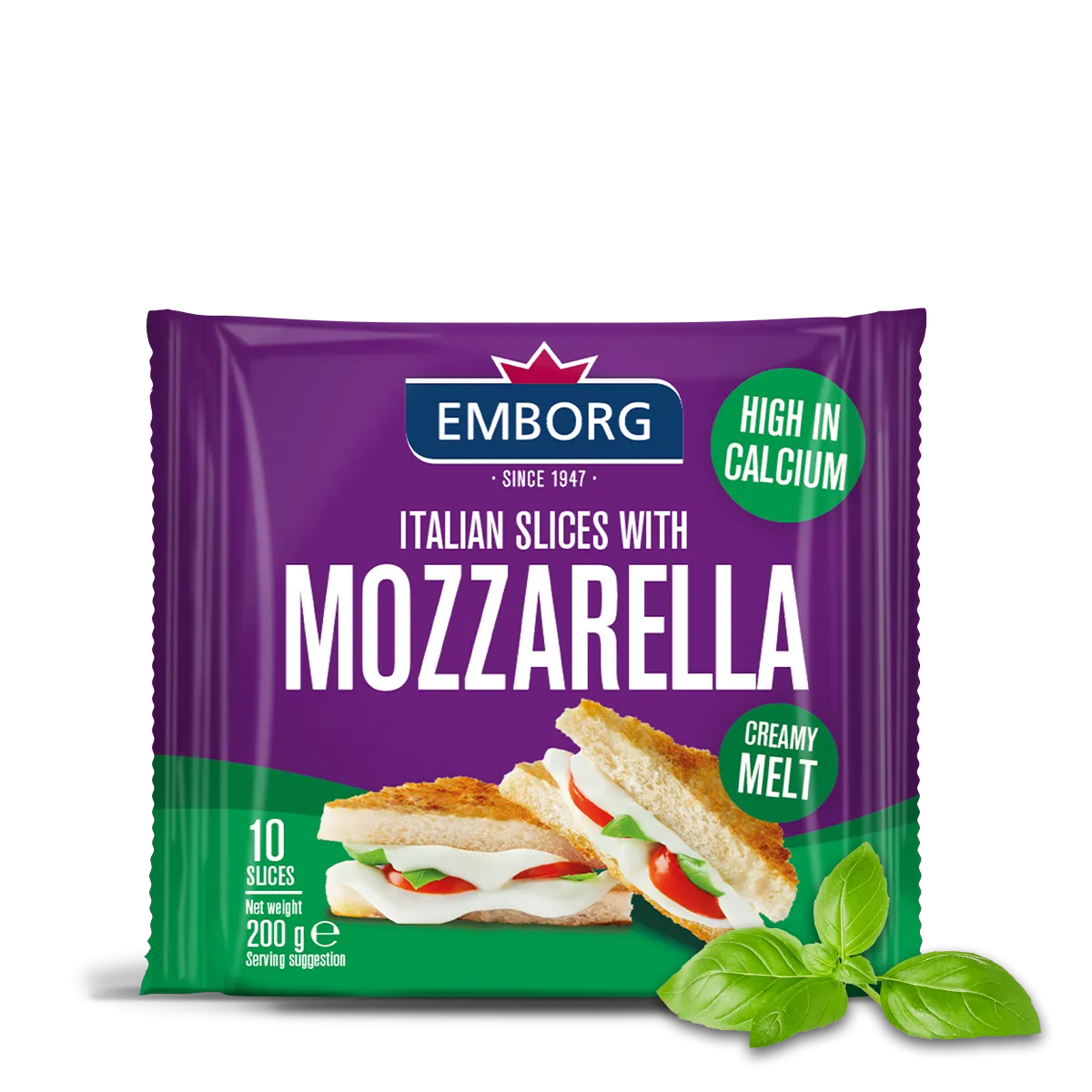 Italian Mozzarella Slices - Emborg Singapore