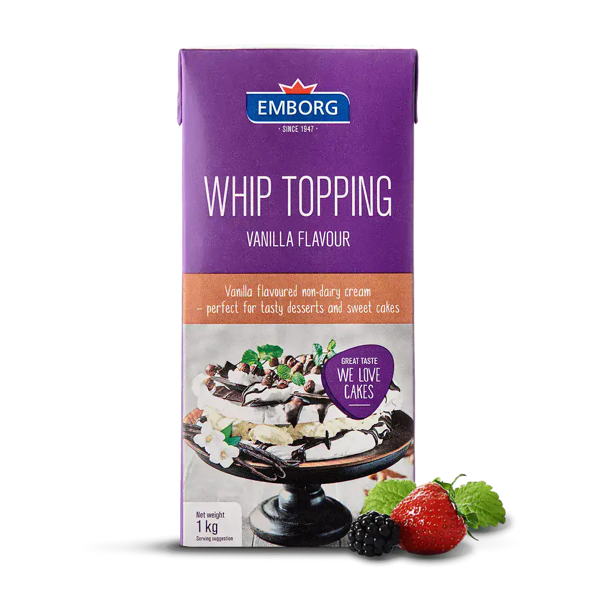 Vanilla Whip Topping - Emborg 
