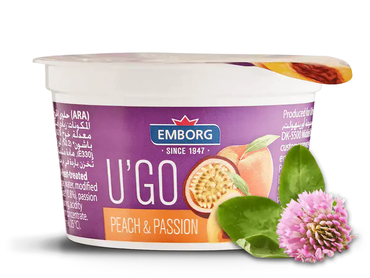 U’GO Peach & Passionfruit Yogurt - Emborg 