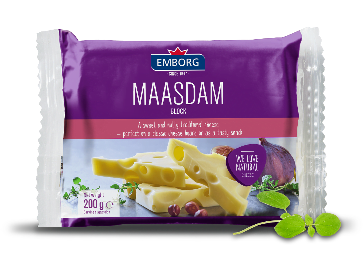 Natural Maasdam Block - Emborg New Zealand