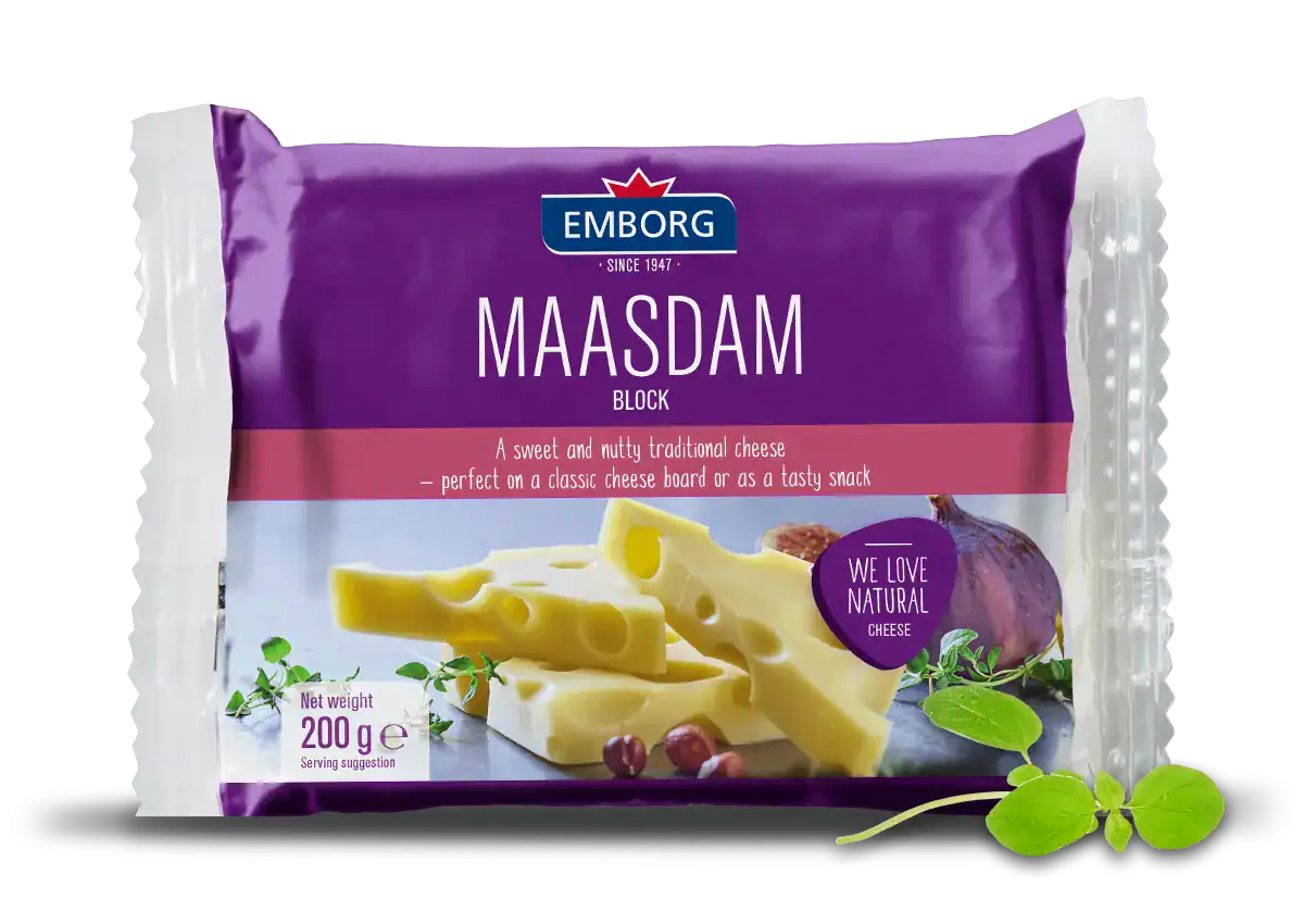 Natural Maasdam Block - Emborg 