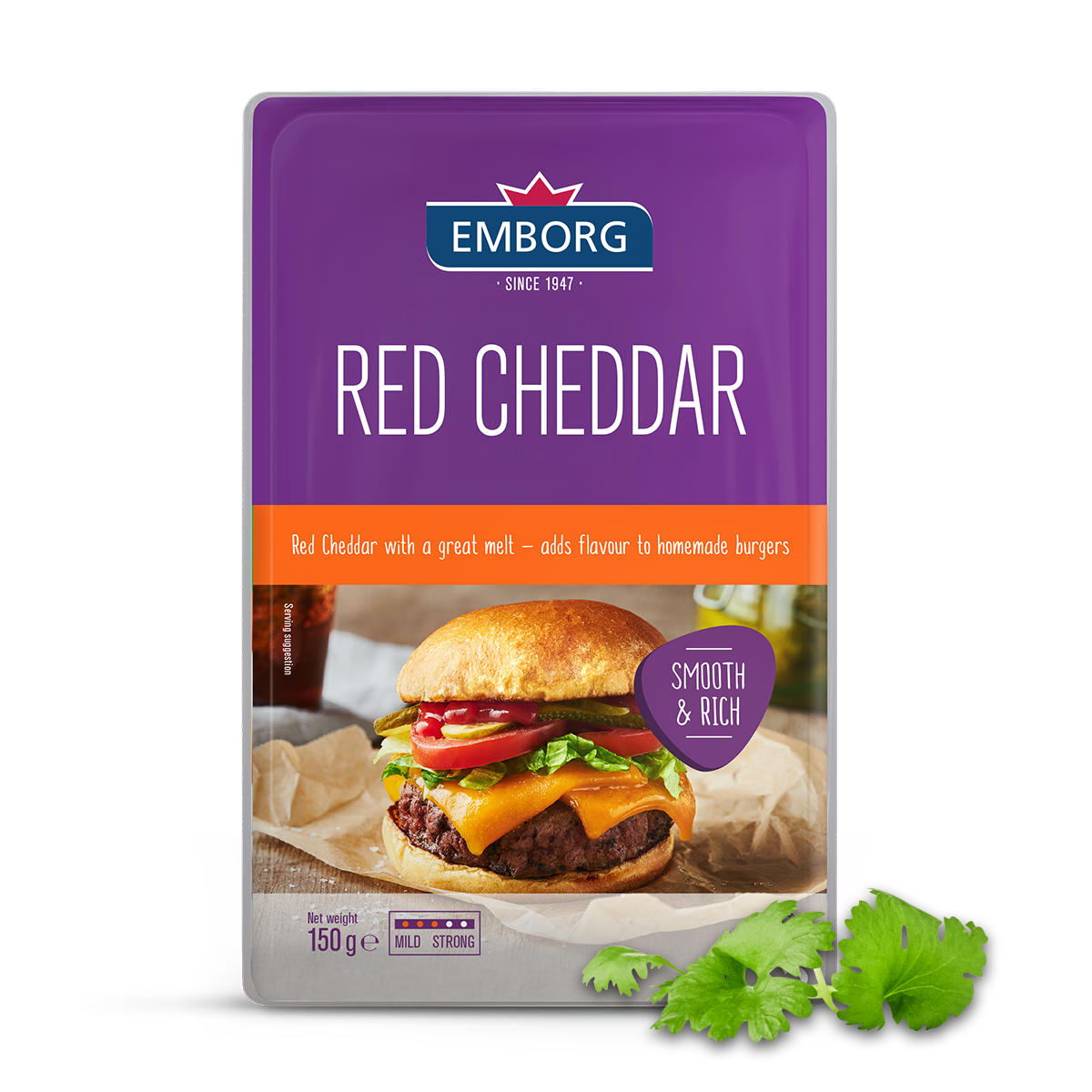 Natural Red Cheddar Slices - Emborg Singapore