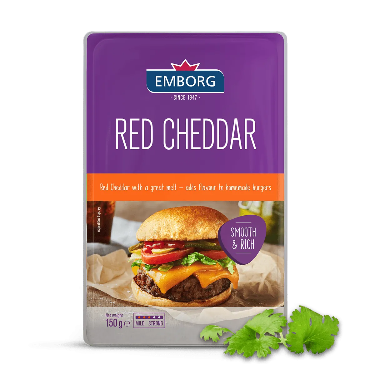 Natural Red Cheddar Slices - Emborg Malaysia
