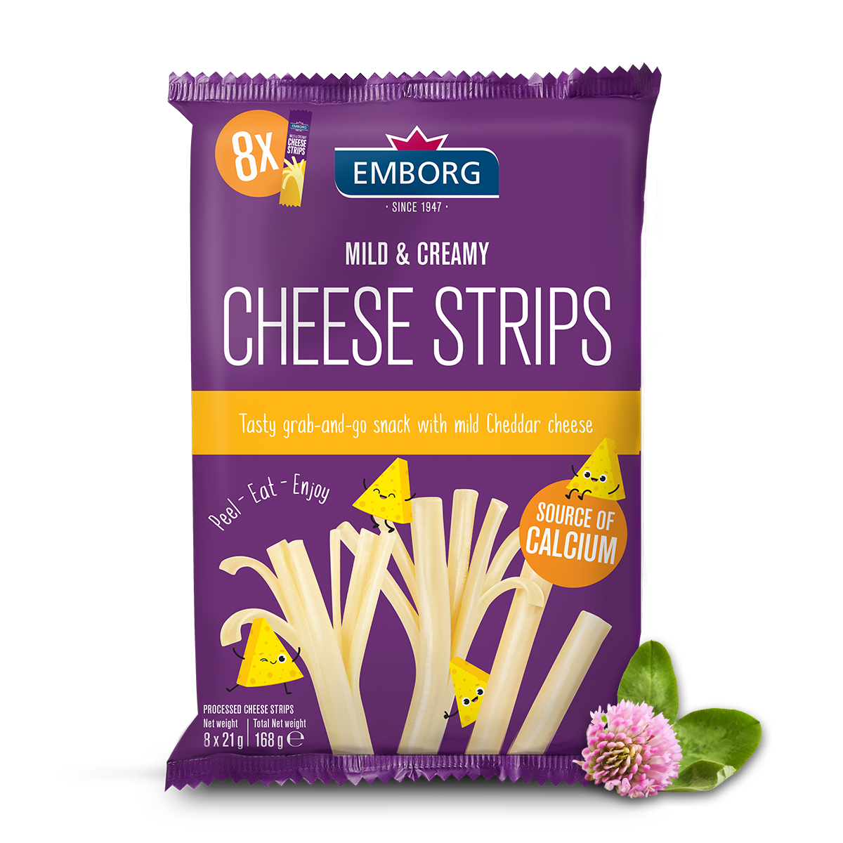 Snack Cheese Strips - Emborg 