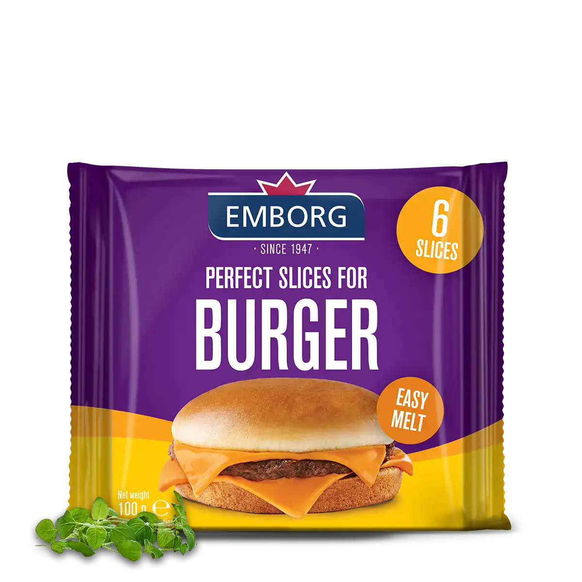 Phô mai lát Burger Slices - Emborg 