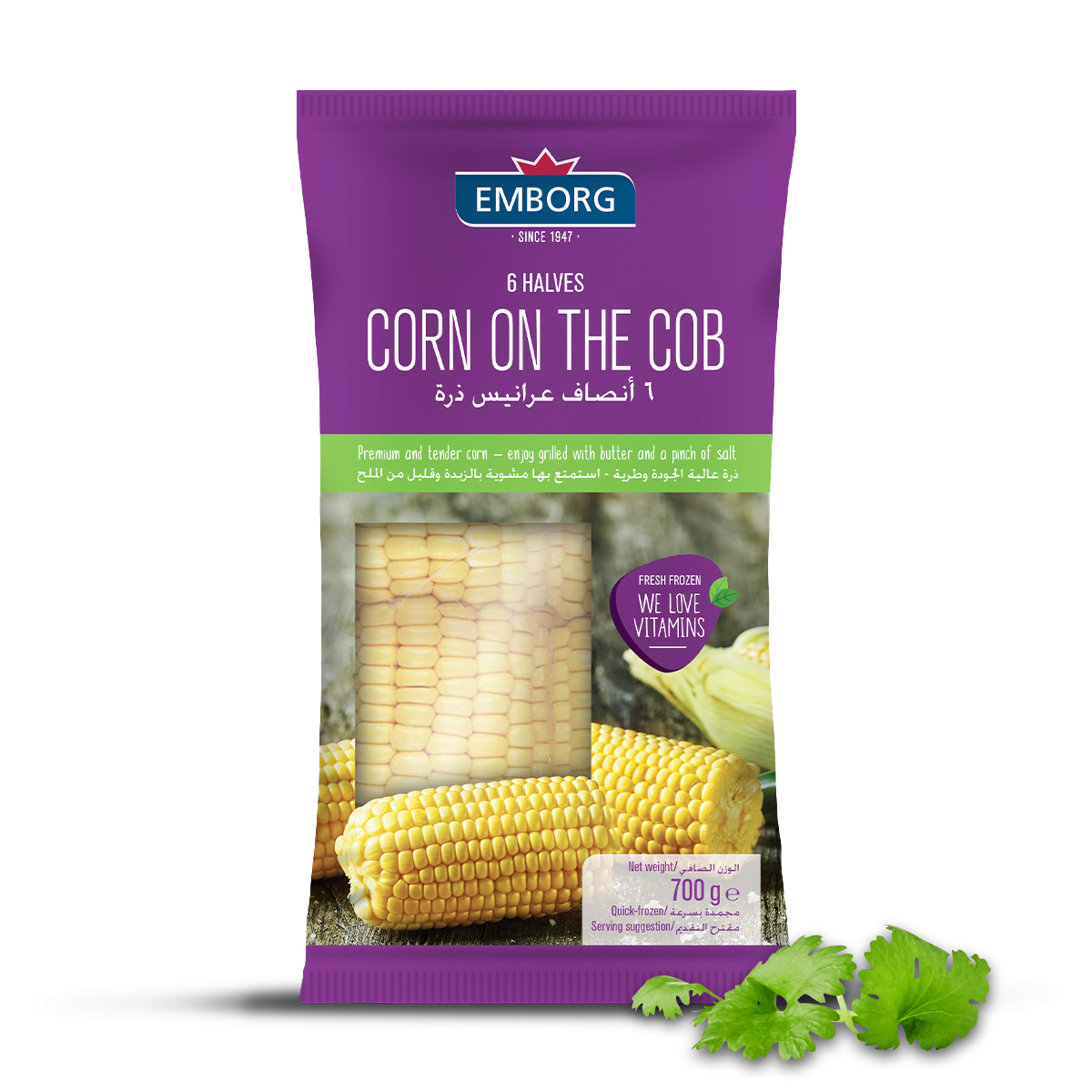 6 Halves Corn on the Cob