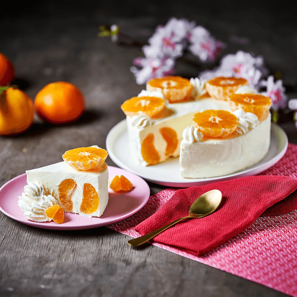 5 Ingredients Mandarin Cheesecake - Emborg