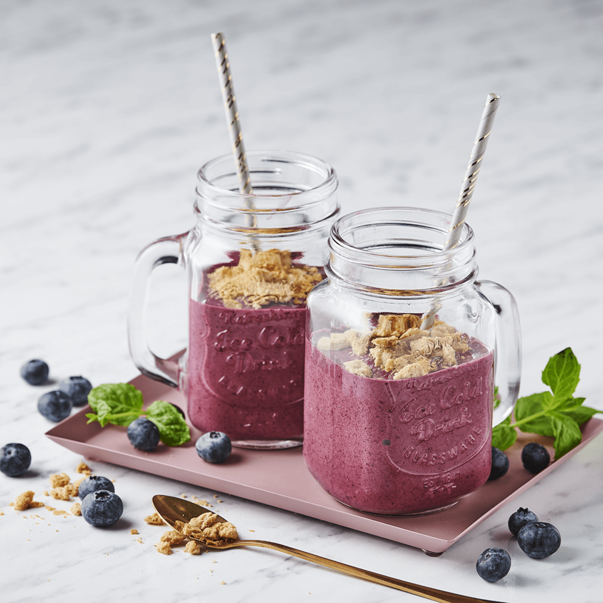 Blueberry Cheesecake Smoothie - Emborg 