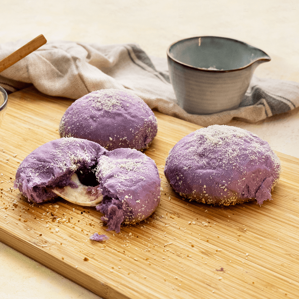 Cheesy Ube Pandesal - Emborg 