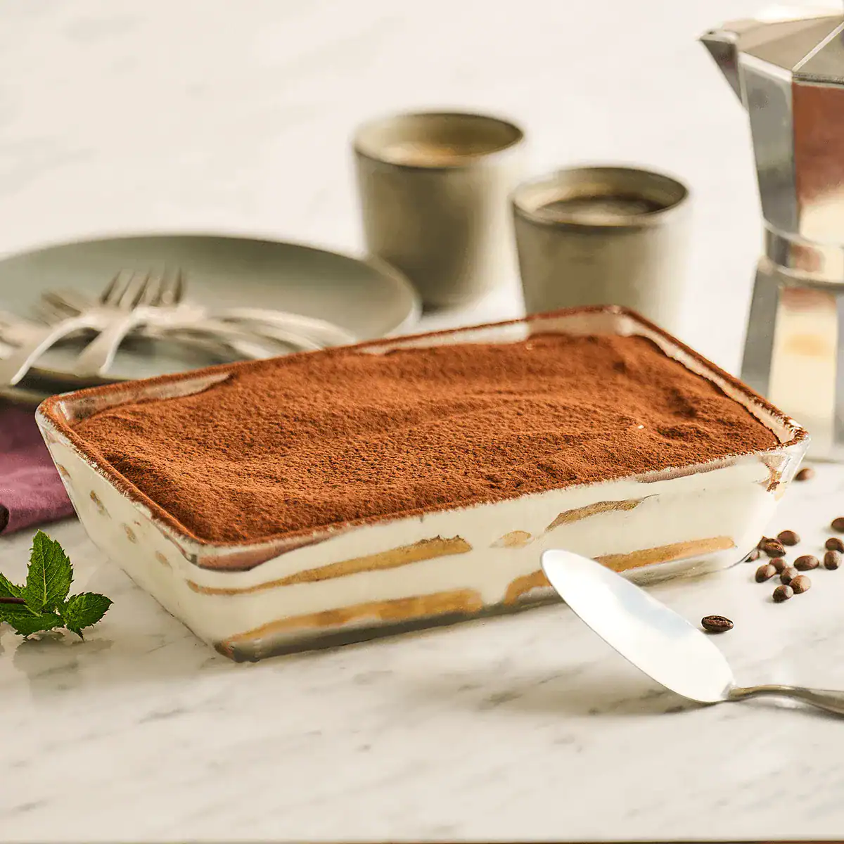 Traditional Tiramisu with Coffee and Sweet Wine - Emborg