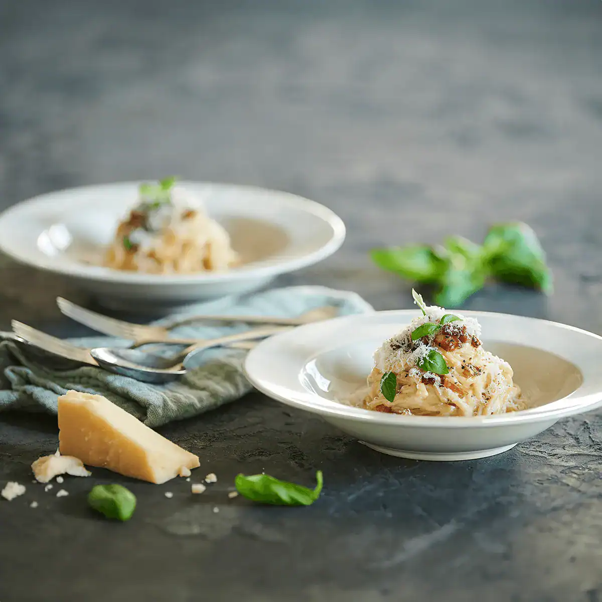 Creamy Pasta Carbonara with Mushrooms - Emborg Malaysia