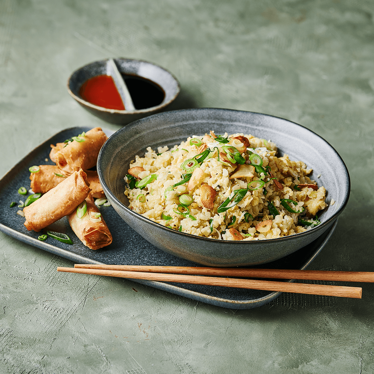 Fried Garlic Cauliflower Rice - Emborg 