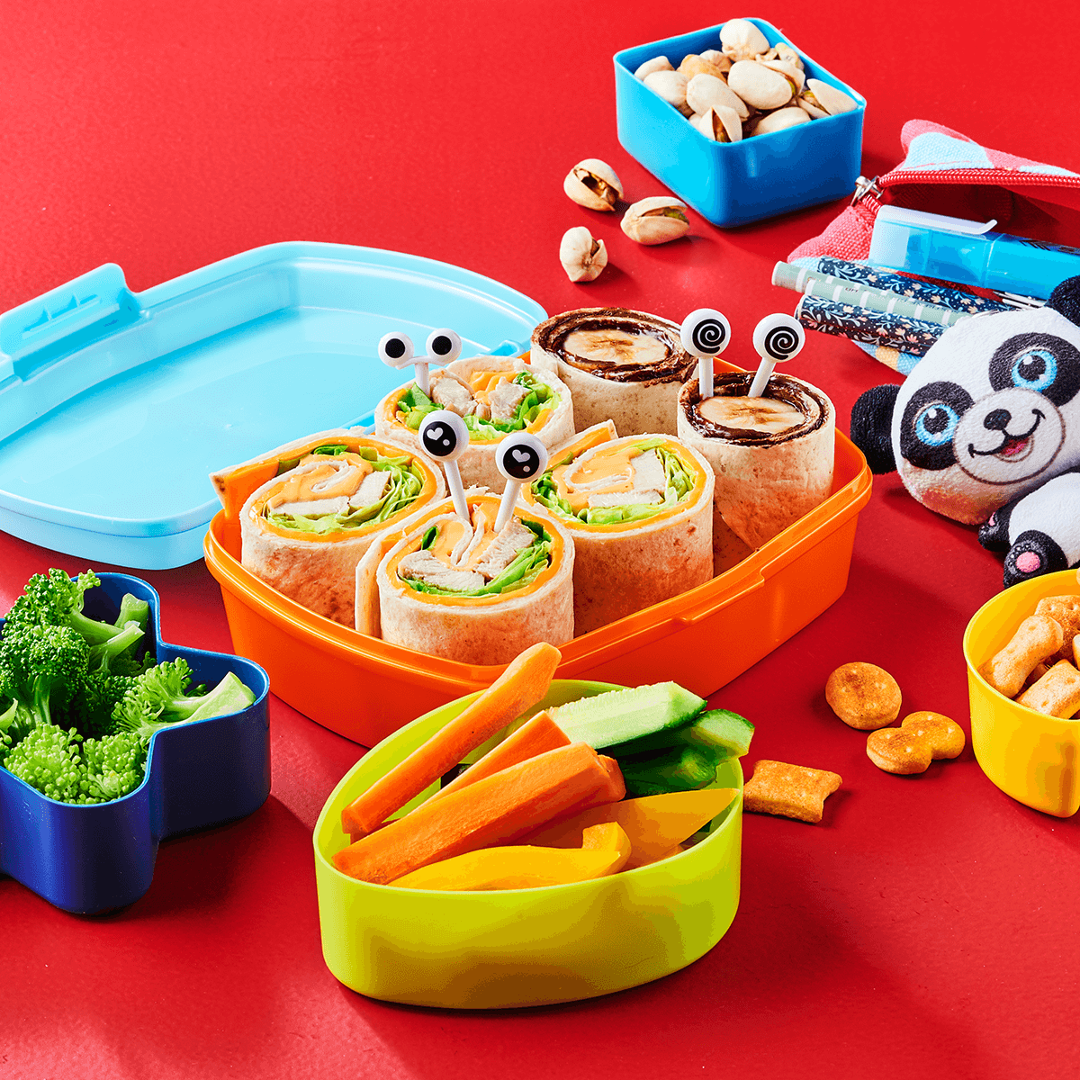 Lunch Box with Chicken Wrap, Nutella Wrap and Snacks - Emborg Philippines