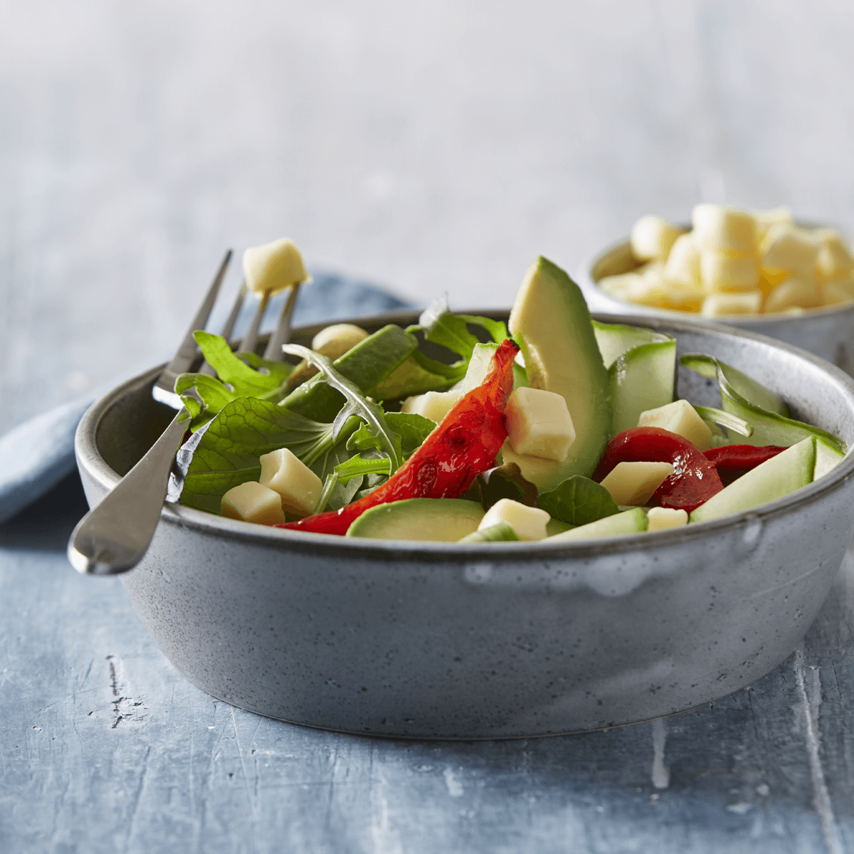 Salad with Gouda Cubes - Emborg 