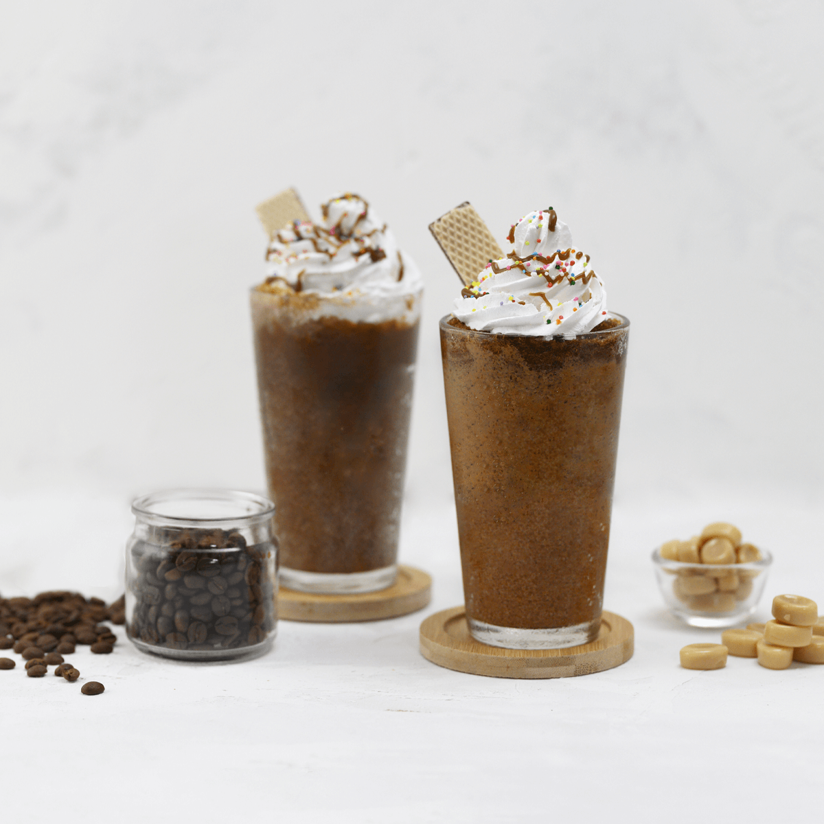 Salted Caramel Coffee Frappe - Emborg 
