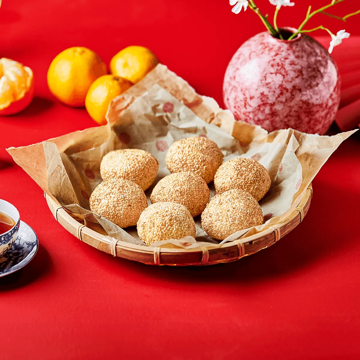 Sesame Balls with Taro - Emborg Singapore