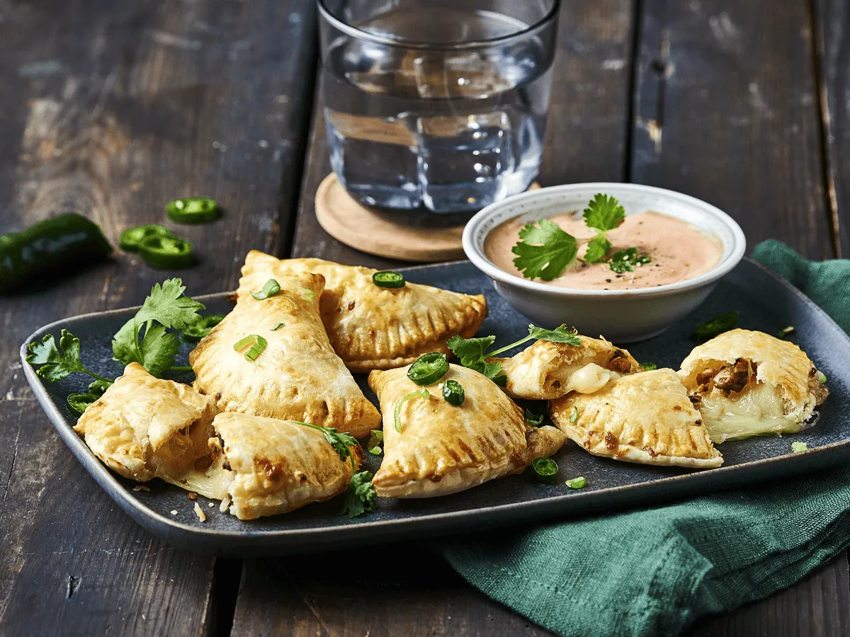 Cheesy Chicken and Mushroom Empanadas - Emborg Malaysia