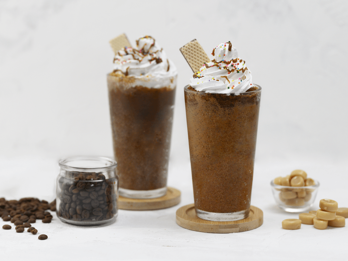 Salted Caramel Coffee Frappe - Emborg 