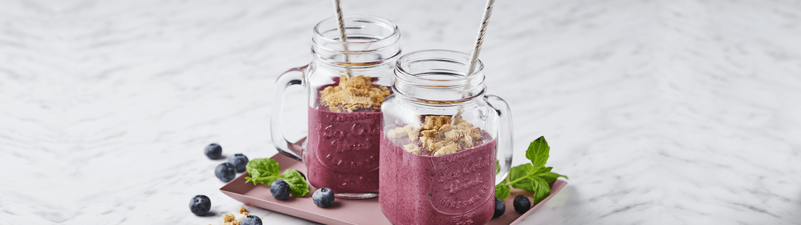 Blueberry Cheesecake Smoothie - Emborg 