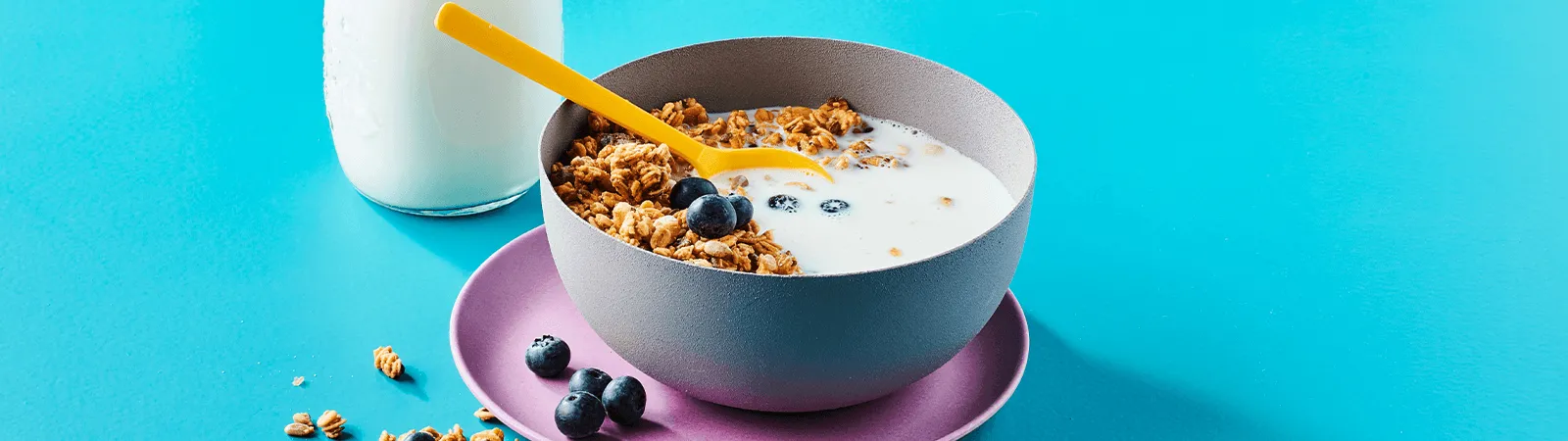 Easy Crunchy Granola with Fresh Milk - Emborg