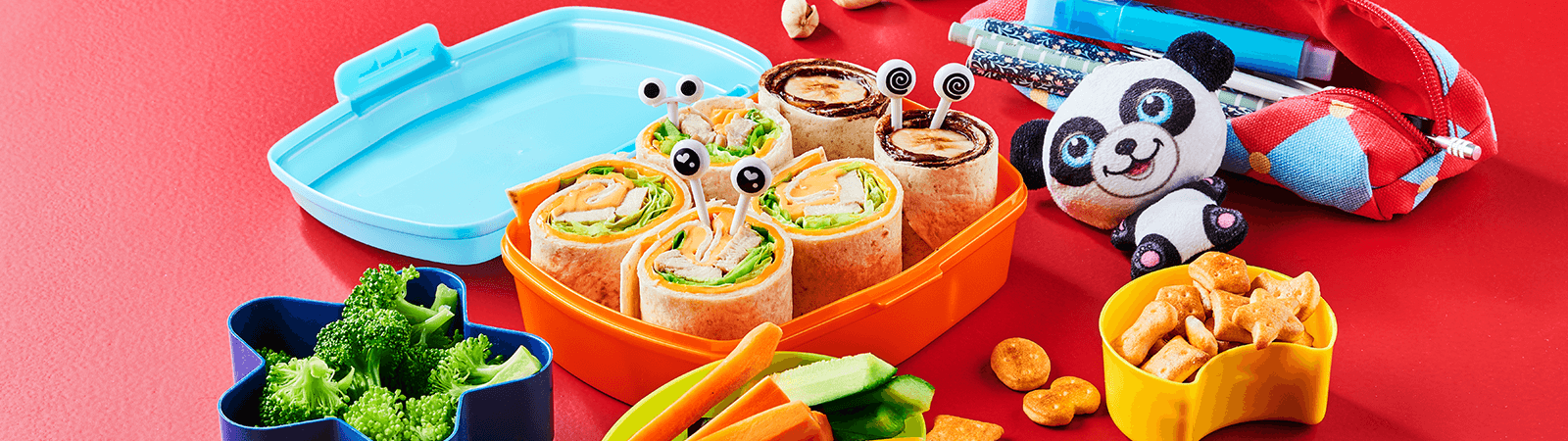 Lunch Box with Chicken Wrap, Nutella Wrap and Snacks - Emborg Philippines