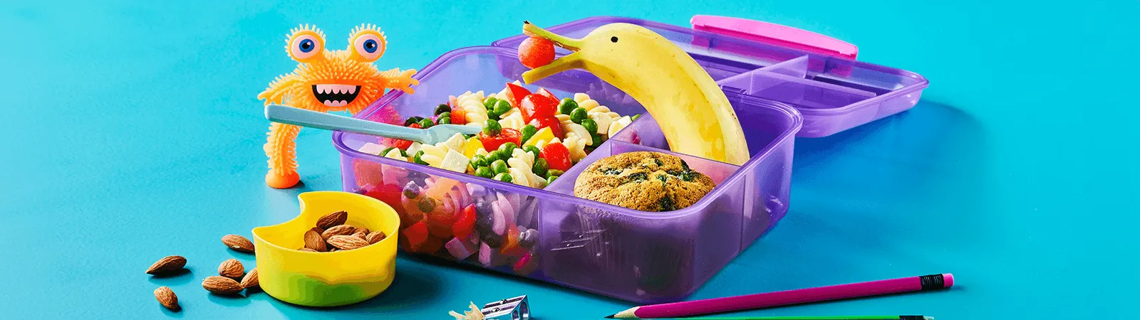 Lunch Box with Pasta Salad and Blueberry Muffin - Emborg Philippines