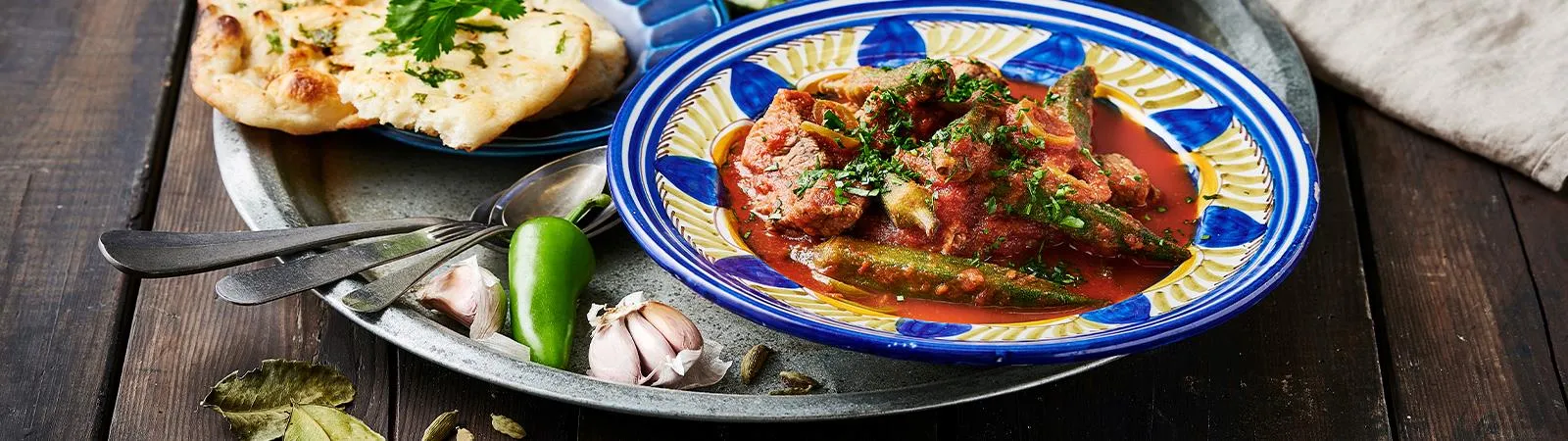 Beef Bamia with Cauliflower Rice - Emborg