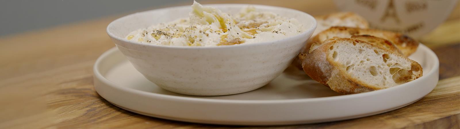 Creamy Whipped Brie with Baguette - Emborg Philippines