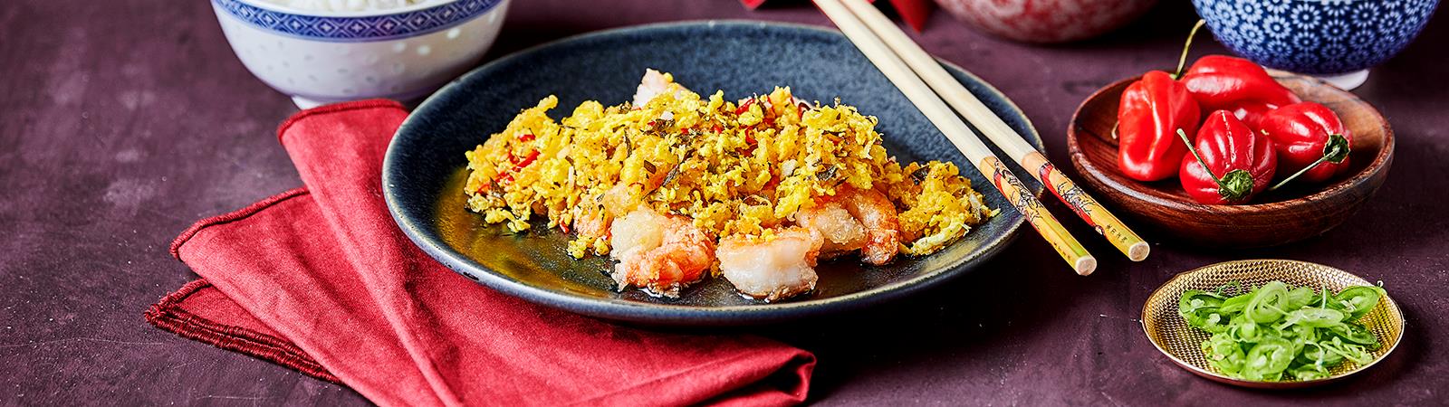 Egg Floss Butter Prawns - Emborg 