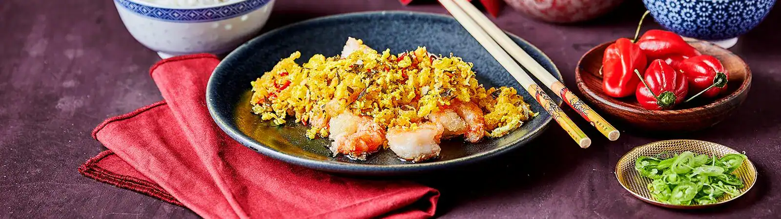 Egg Floss Butter Prawns - Emborg