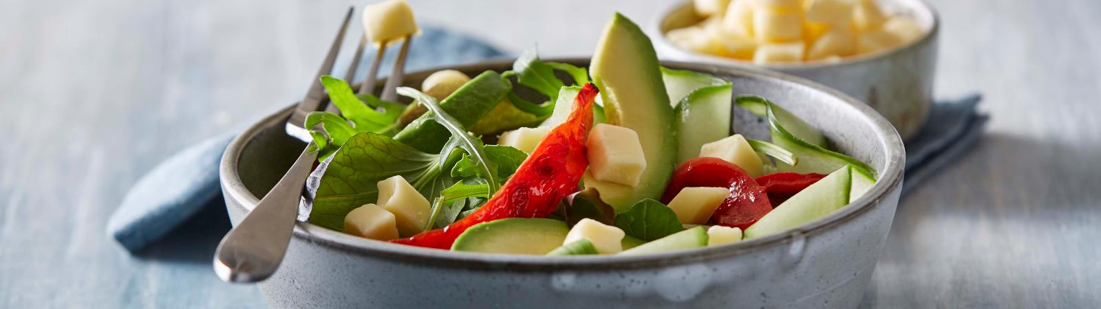 Salad with Gouda Cubes - Emborg 