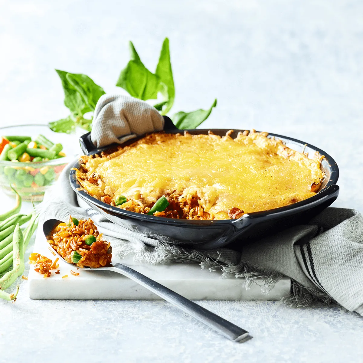 Leftover Rice Cheese Bake - Emborg 