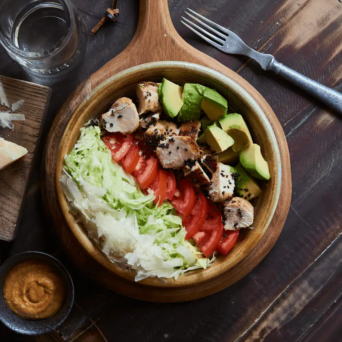 Salad Bowl with Butter Fried Chicken - Emborg Singapore