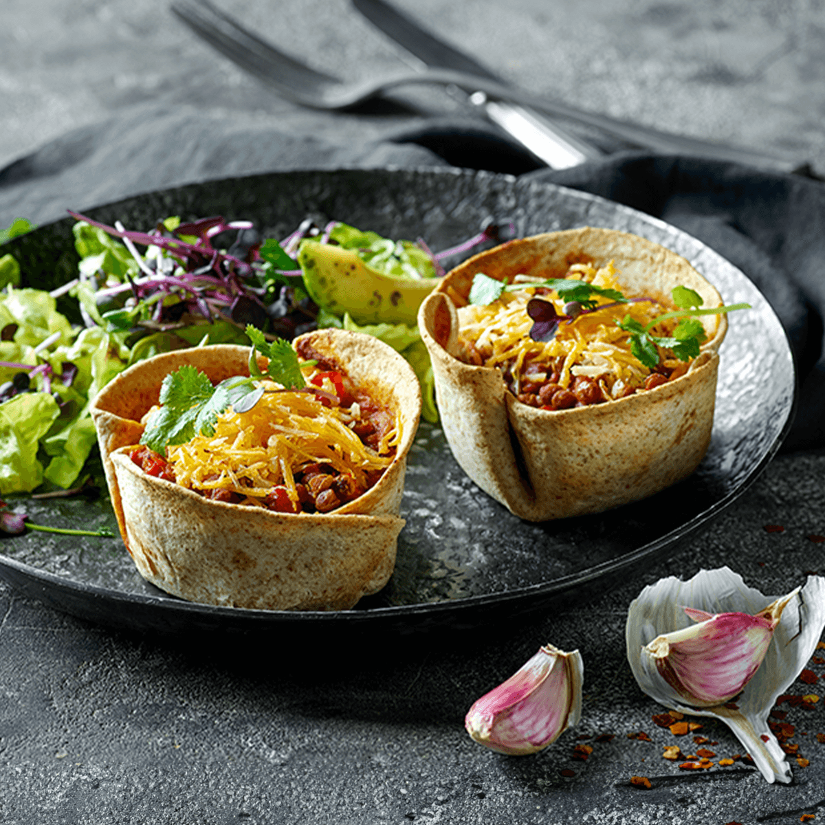 Vegan Homemade Taco Cups - Emborg Singapore