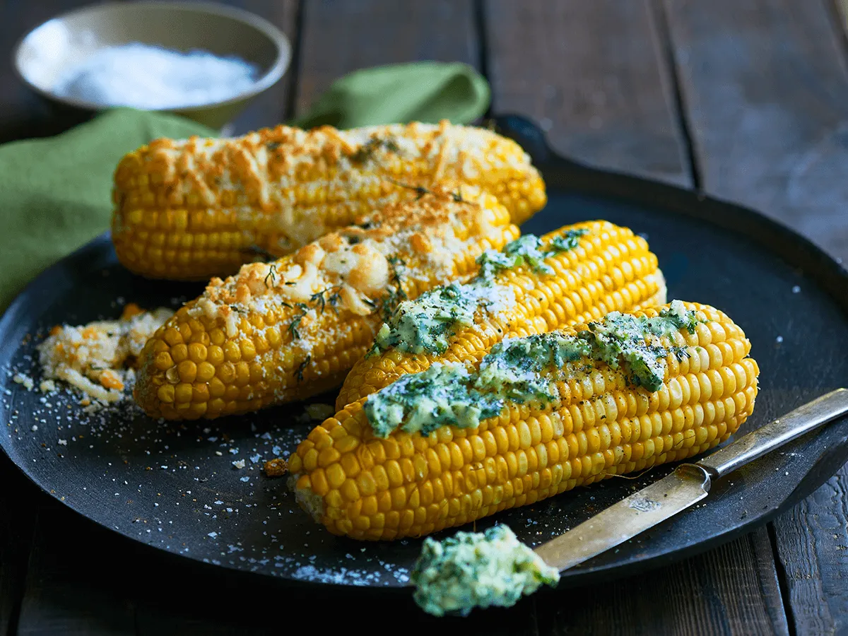 Corn with Parmigiano Reggiano and Herbs - Emborg