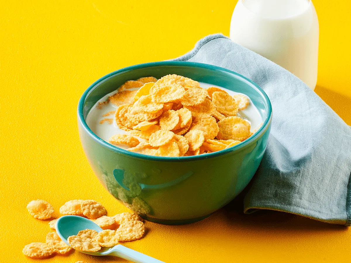 Cornflakes with Milk (Easy Breakfast Recipe) - Emborg