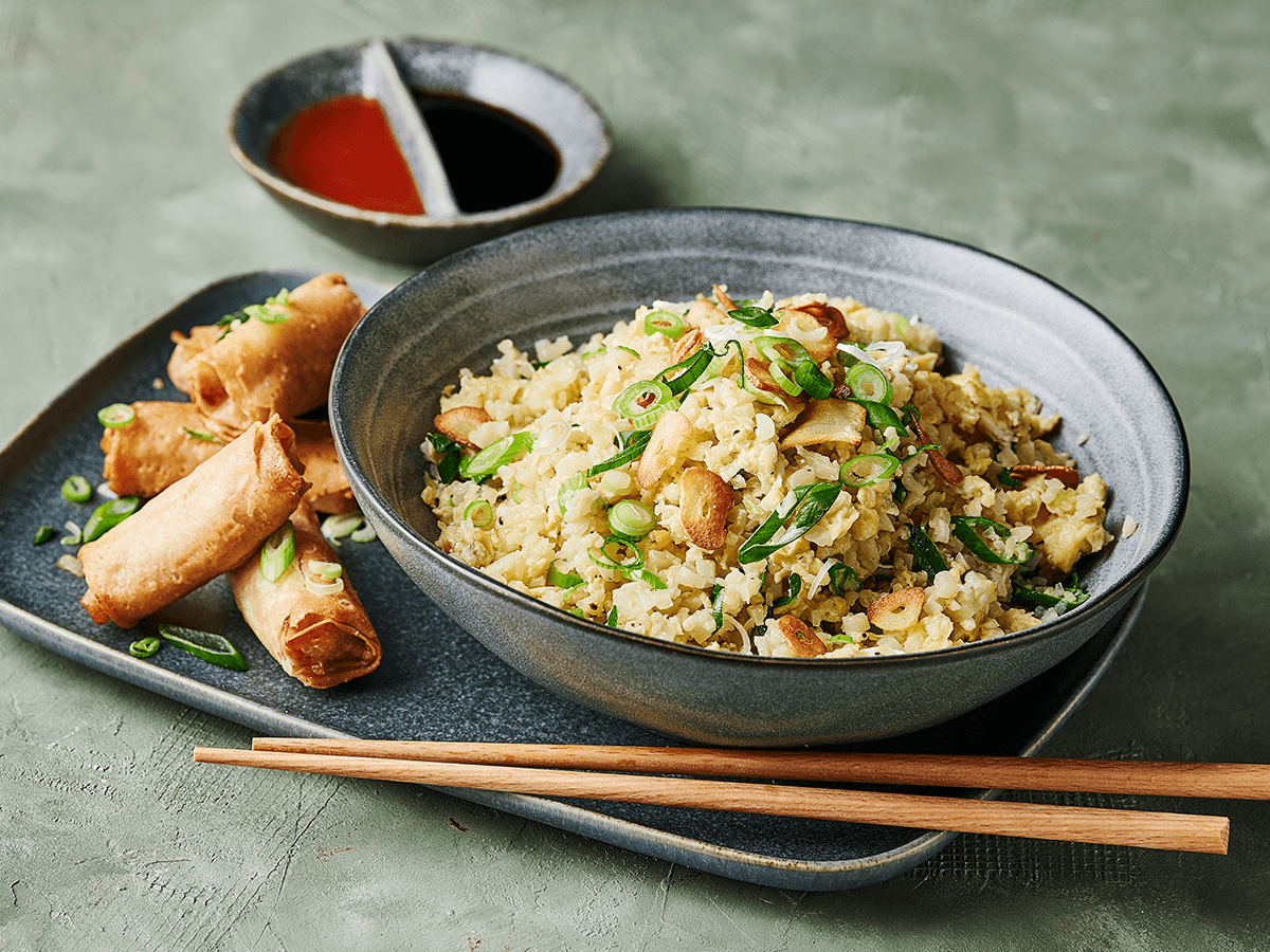 Fried Garlic Cauliflower Rice - Emborg 