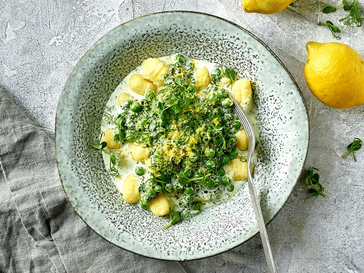 Gnocchi with Peas and Spinach - Emborg New Zealand