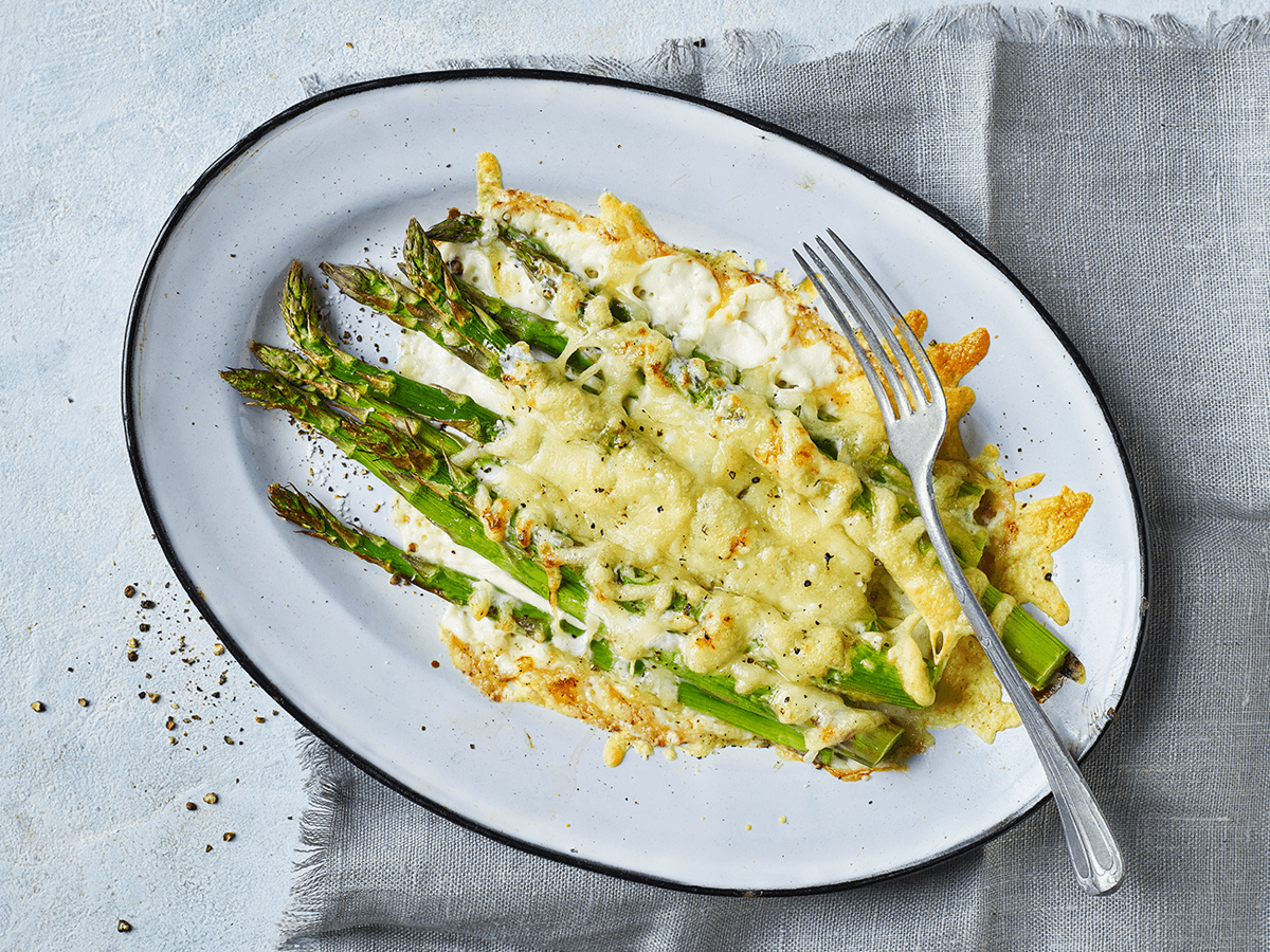 Grana Padano Baked Asparagus - Emborg Singapore