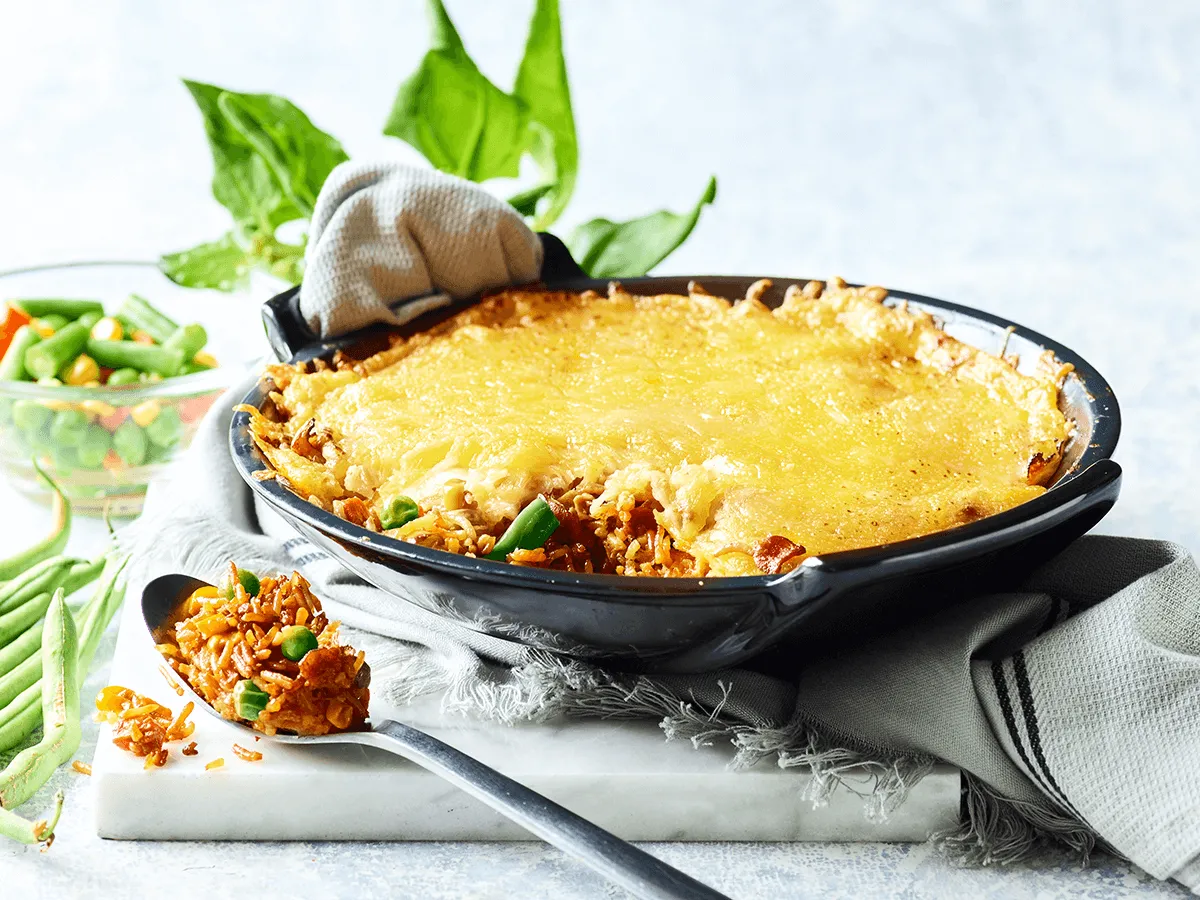 Leftover Rice Cheese Bake - Emborg 